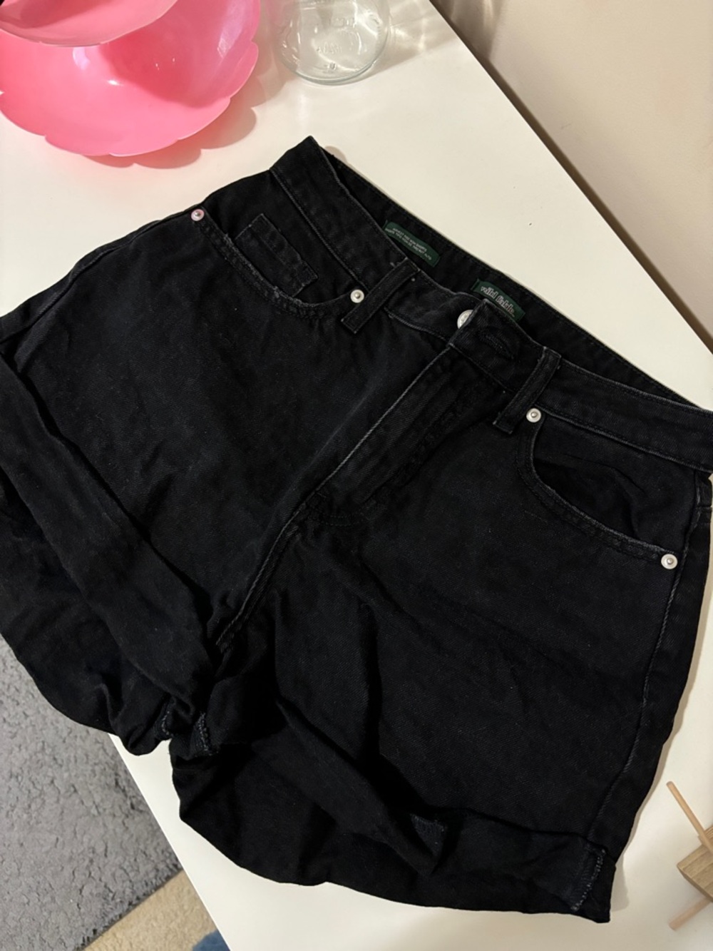wild fable Black High-Rise Denim Shorts